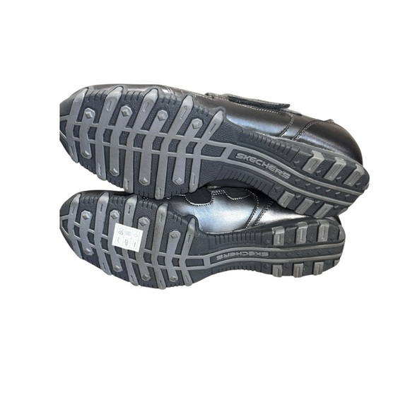 Skechers Bikers Women Skechers Leather  Bikers Rock Steady Shoes Women’s Size 10 Gunmetal NEW